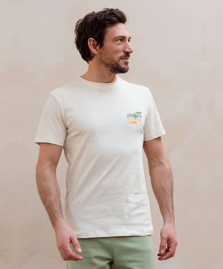 Heren T-shirt ecru