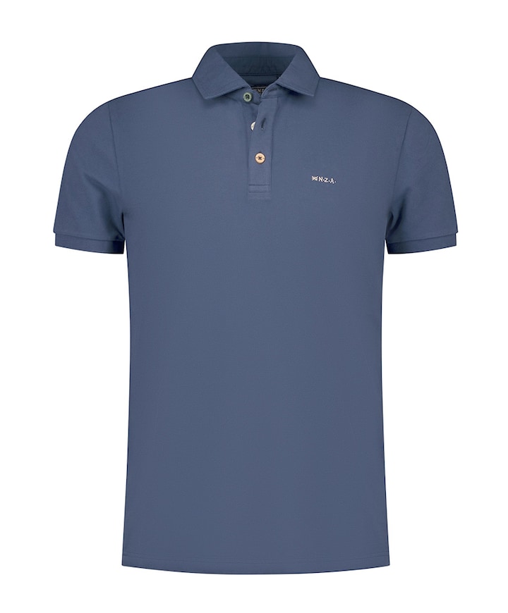Heren polo blauw