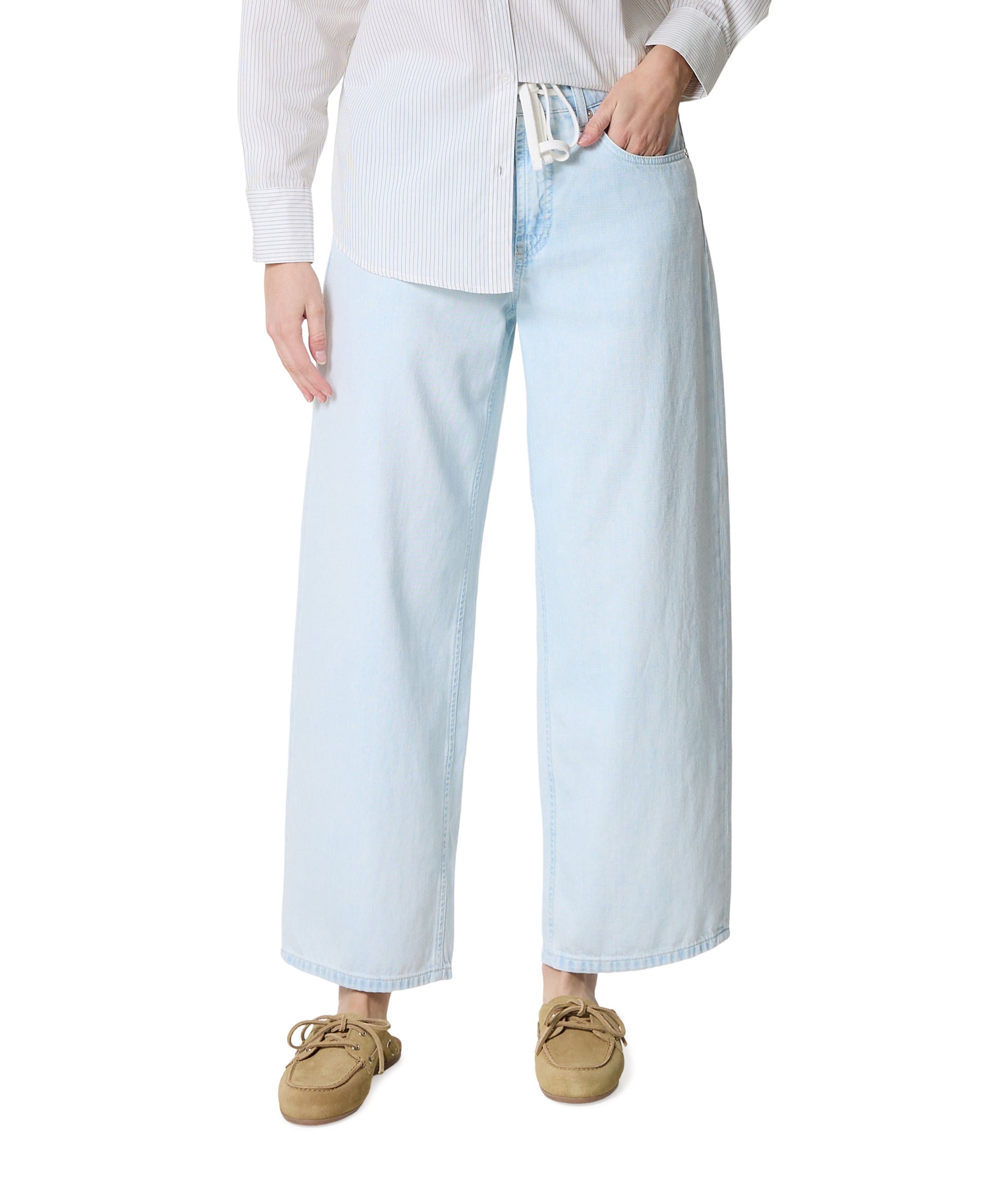 Baggy dames jeans blauw