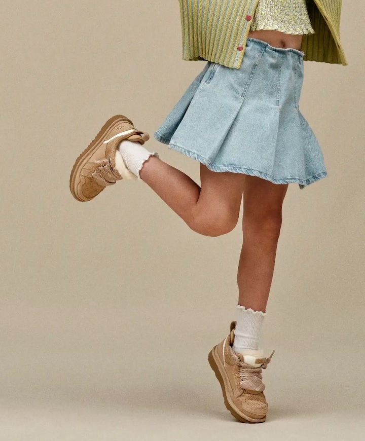 Lowmel meisjes sneakers beige