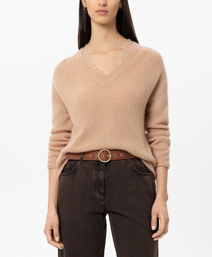Dames trui beige
