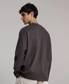 Heren longsleeve grijs