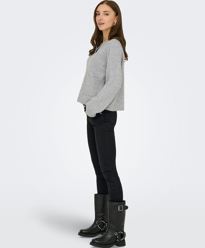 Dames vest grijs