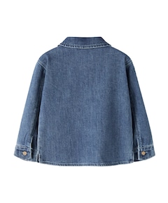 Meisjes blouse lange mouw blauw