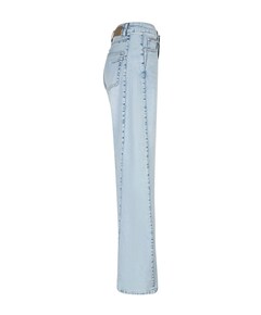 Claudette Slanted Seam Light Bleach dames jeans blauw