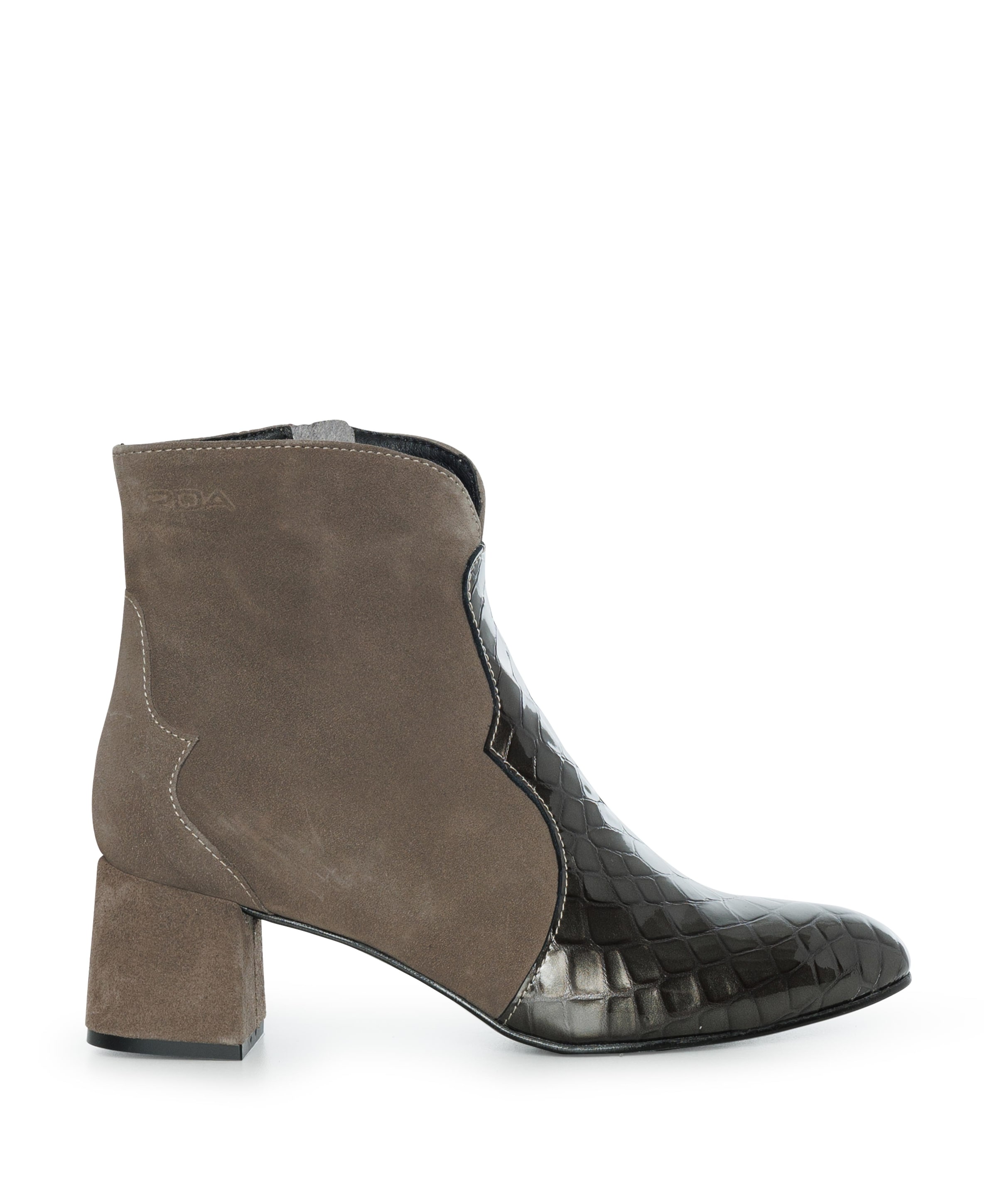 dames enkellaarzen ecru