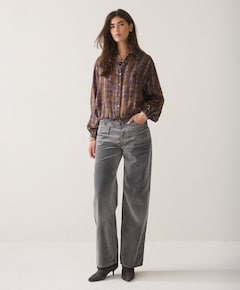 Dames blouse bruin