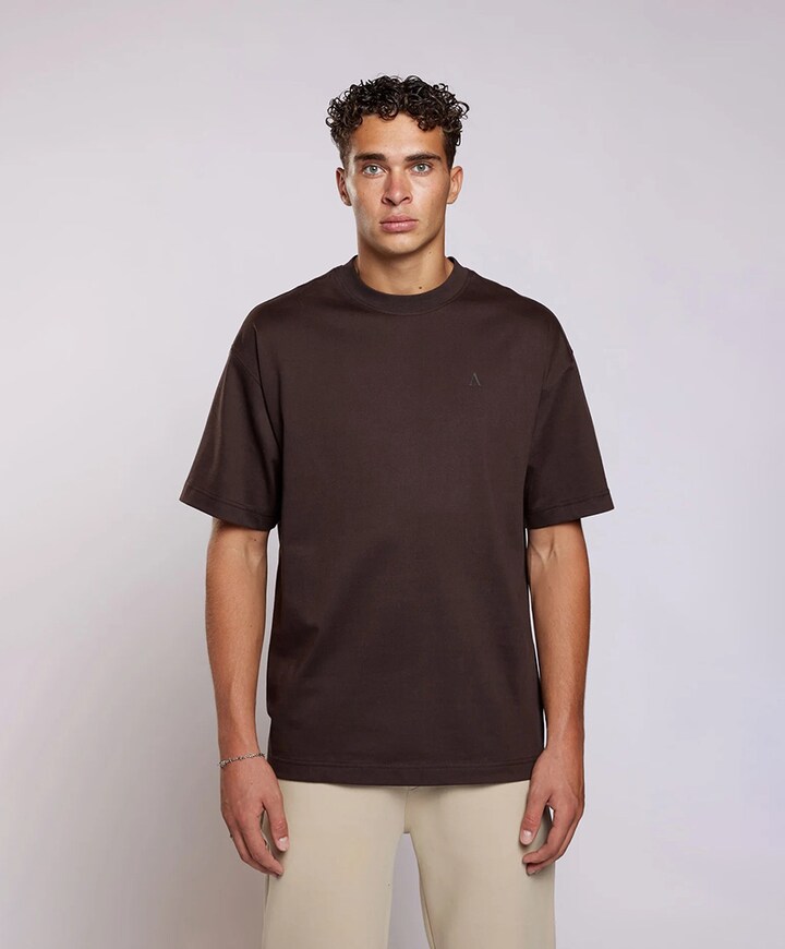 Heren t-shirt bruin
