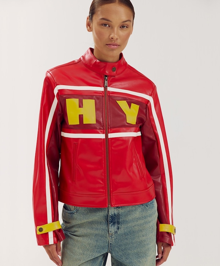 Dames jas rood