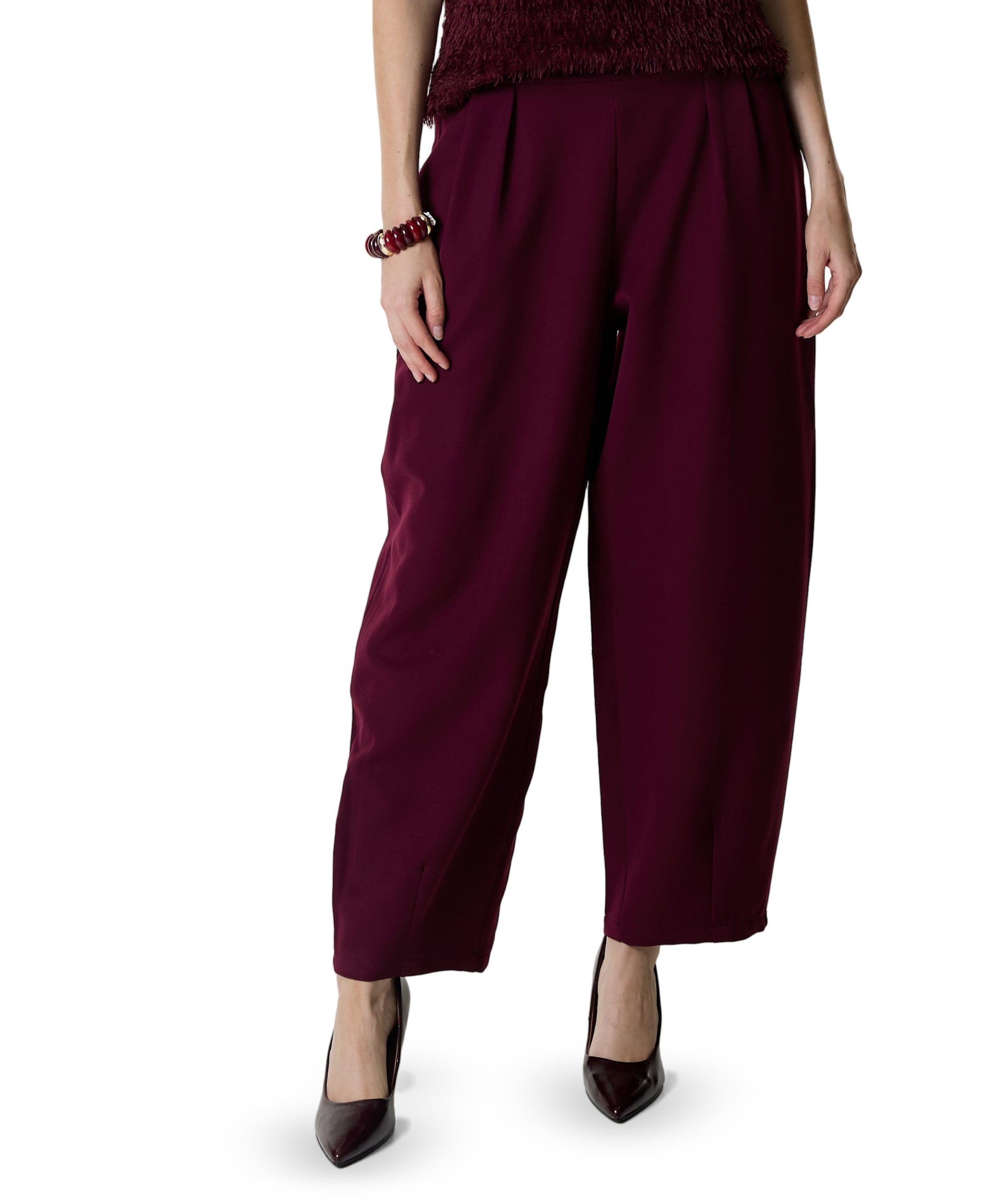Barrel dames broek bordeaux