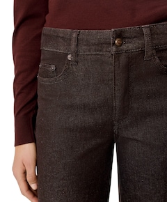 WIDE dames jeans bruin