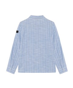 Jongens overhemd lange mouw blauw