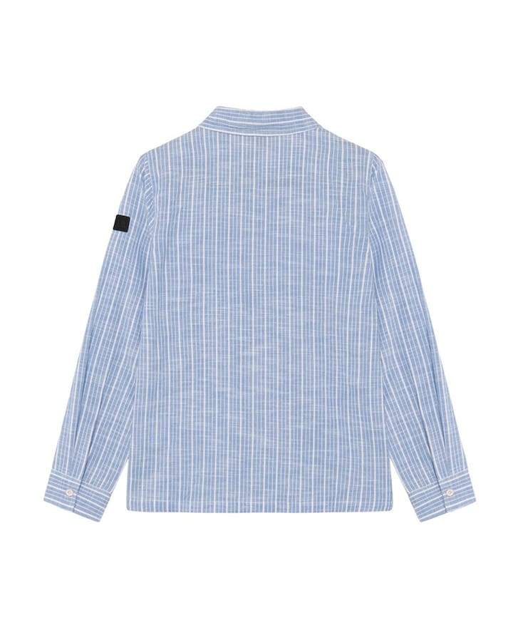 Jongens overhemd lange mouw blauw