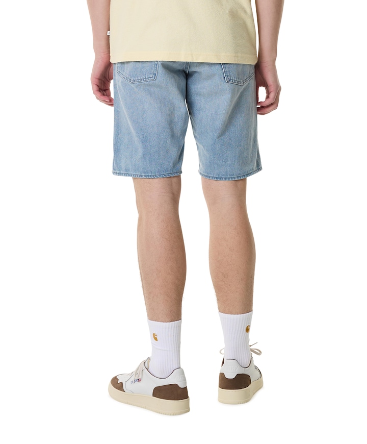 Sky blue basic heren korte broek blauw