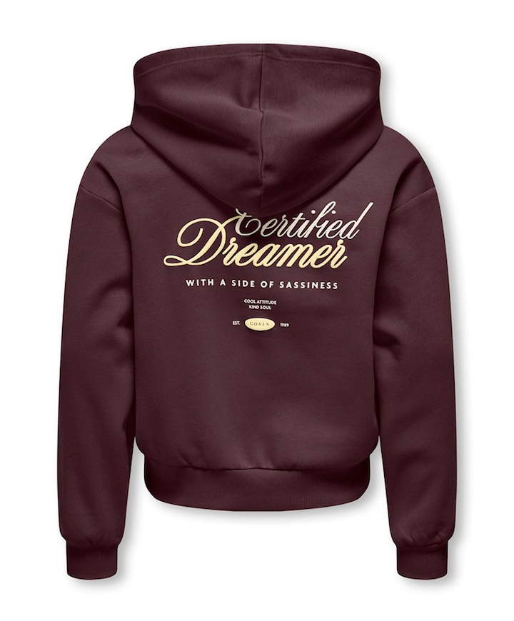 Meisjes hoodie bruin