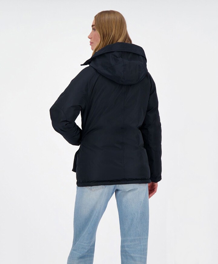 Dames omkeerbare jas grijs