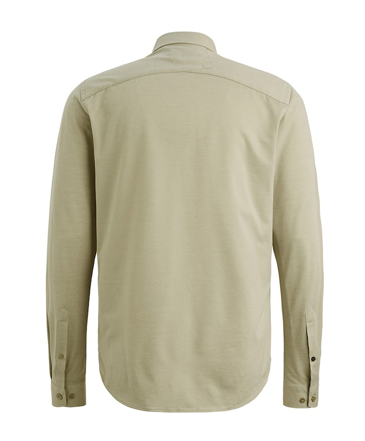 Heren overhemd lange mouw groen