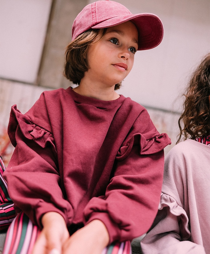 Meisjes sweater bordeaux