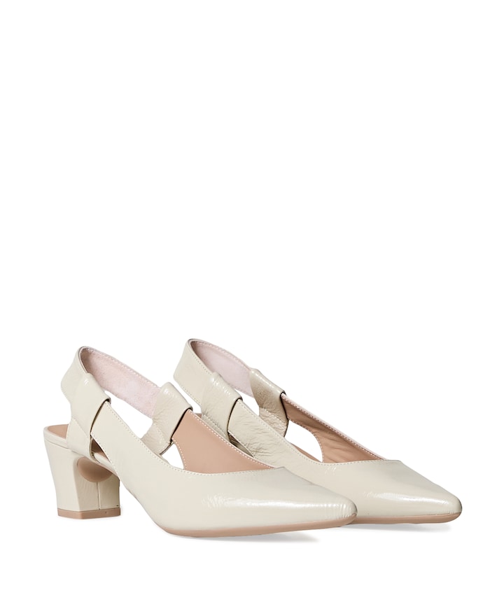 Javea dames slingbacks ecru
