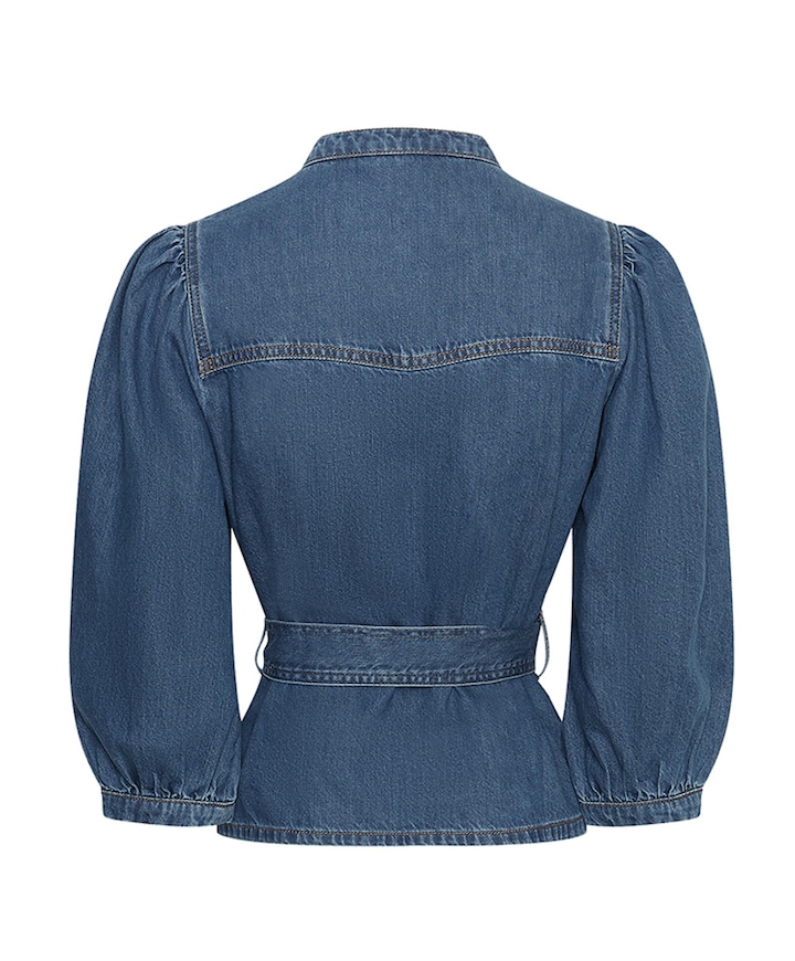 Blouse blauw