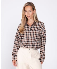 Dames blouse bruin