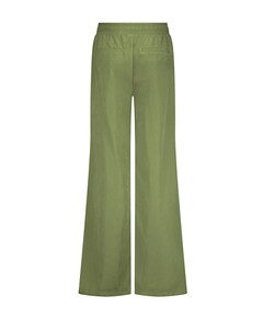 Wide-Leg Cupro Look broek groen