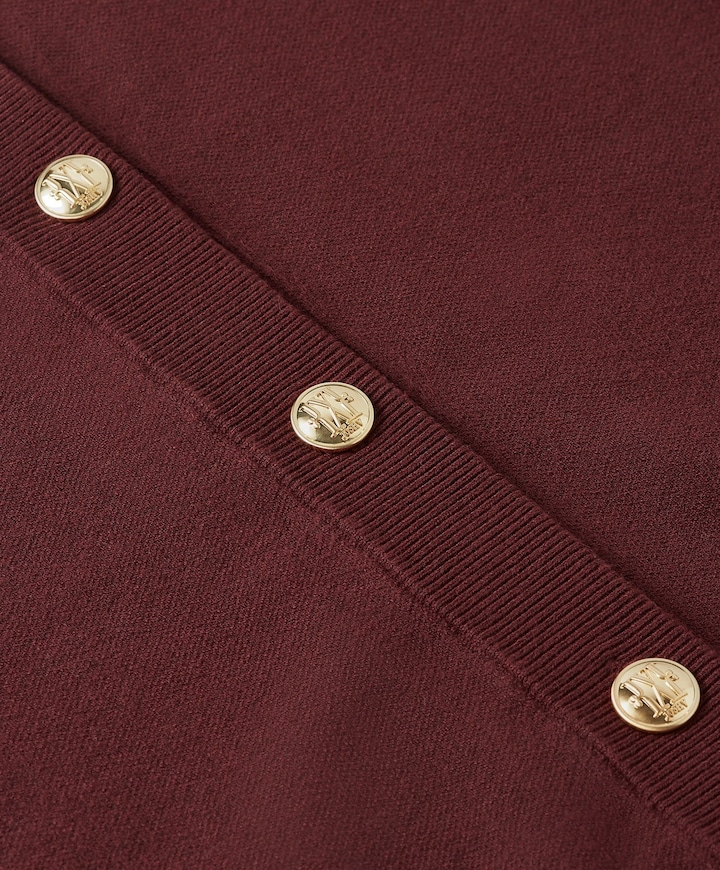 Dames vest bordeaux