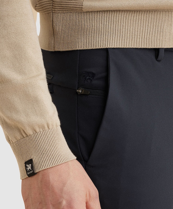 V12 CHINO TECHNICAL STRETCH heren broek blauw