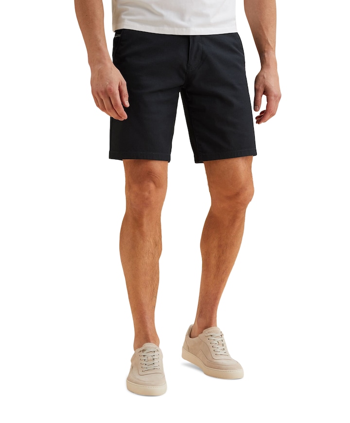 V65 DOBBY STRETCH PAKKET SH heren korte broek blauw