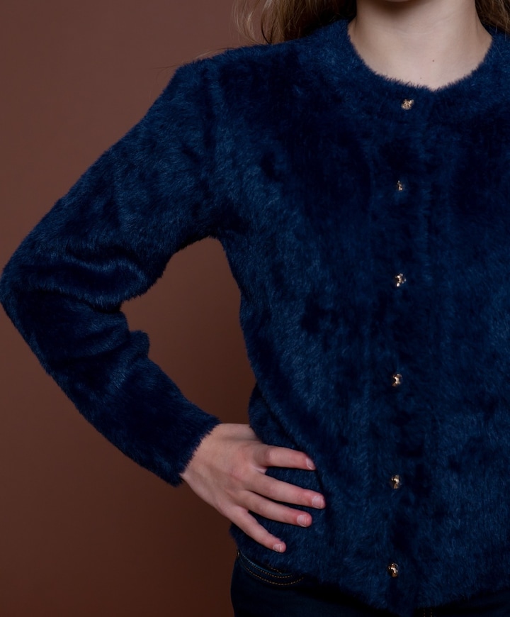 Meisjes vest blauw