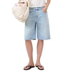 Jenica dames korte broek blauw