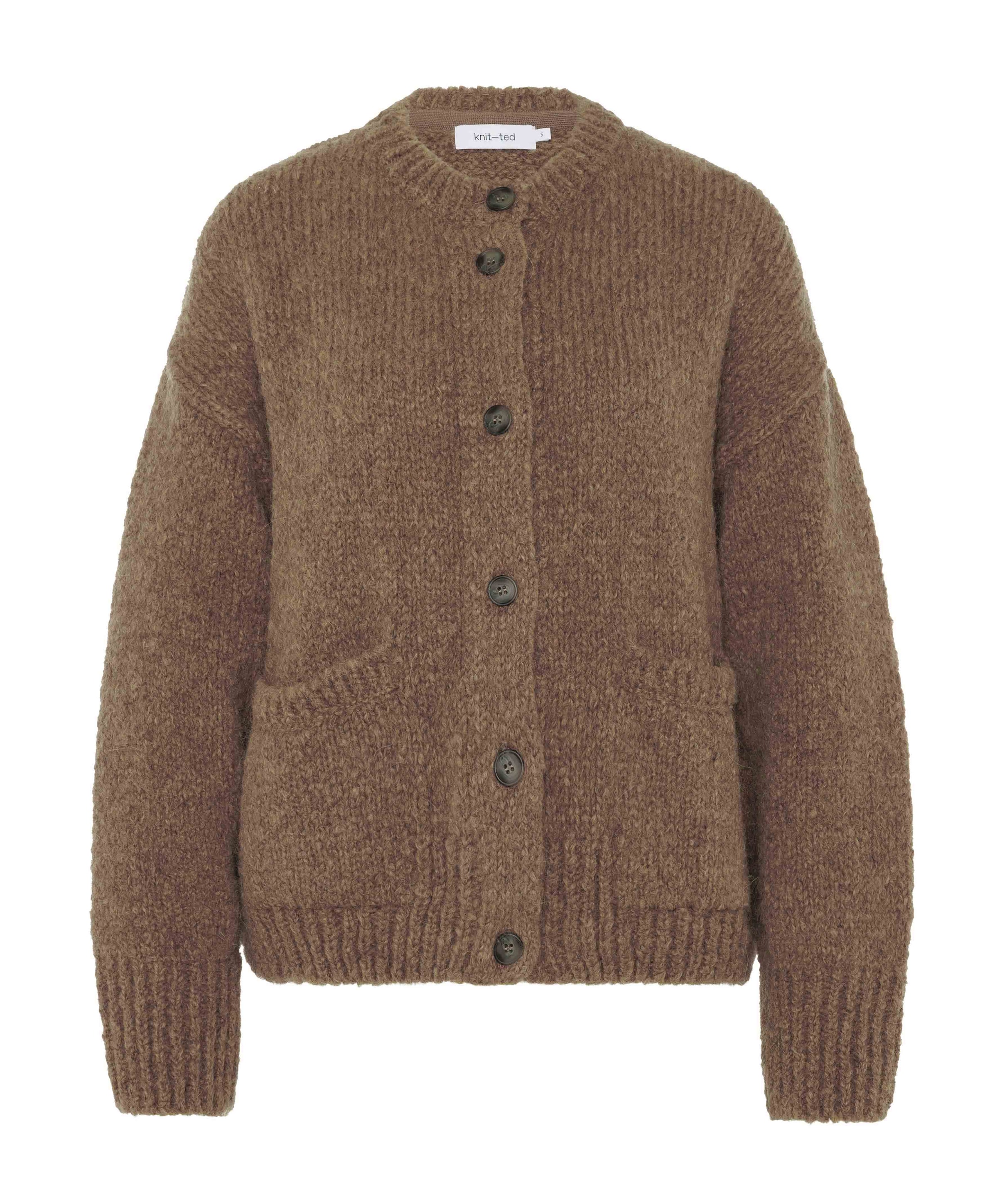 Dames vest bruin