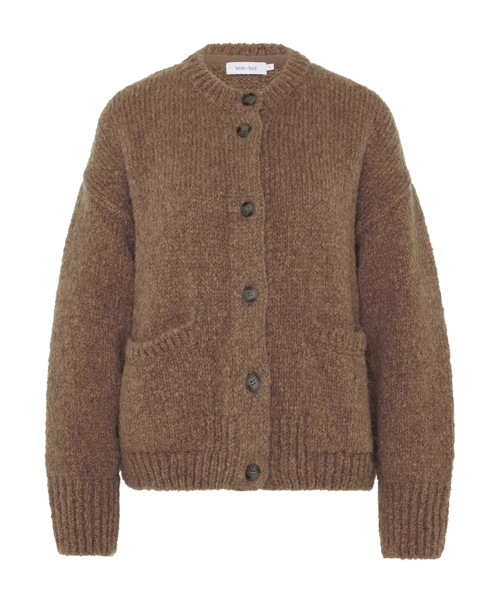Dames vest bruin