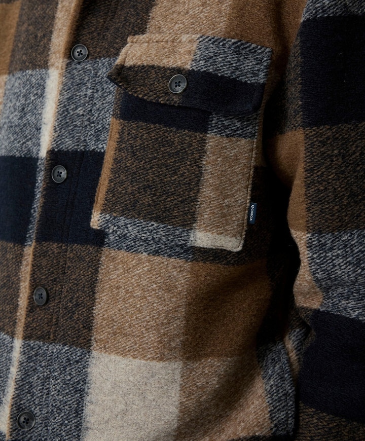 Heren overshirt bruin