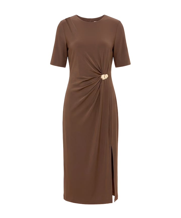 Dames jurk bruin