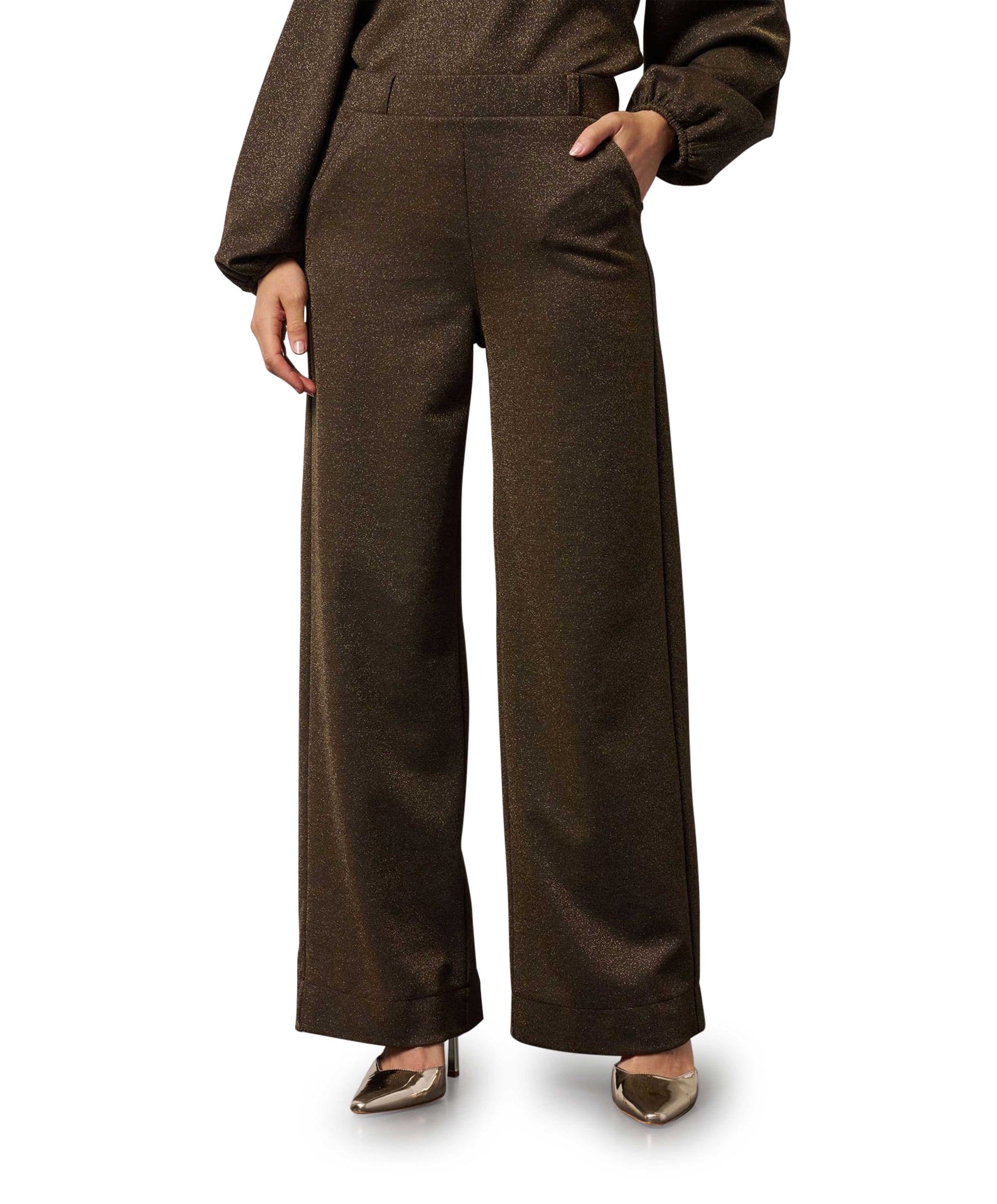 Lexie sparkle broek goud