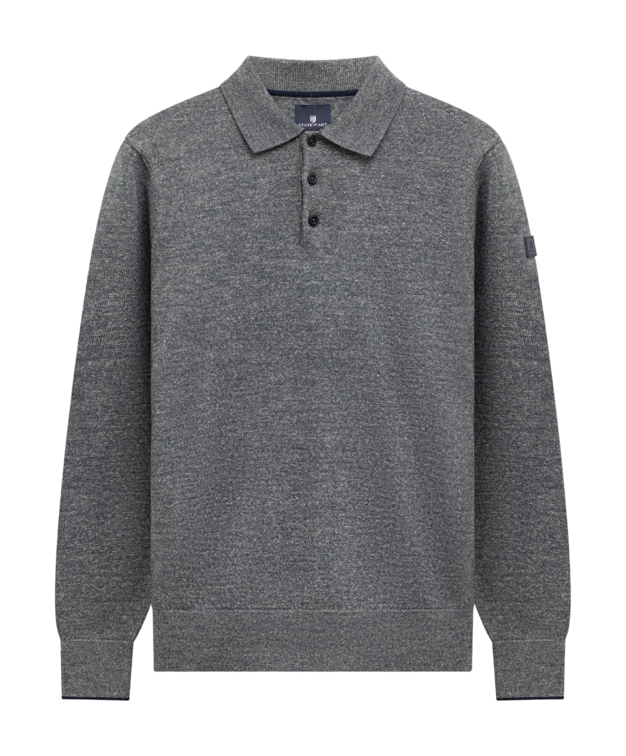 Heren polo grijs