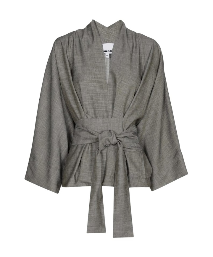 Dames blazer grijs