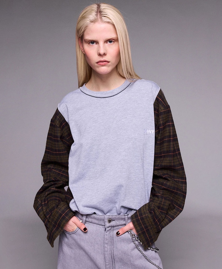 Dames longsleeve grijs