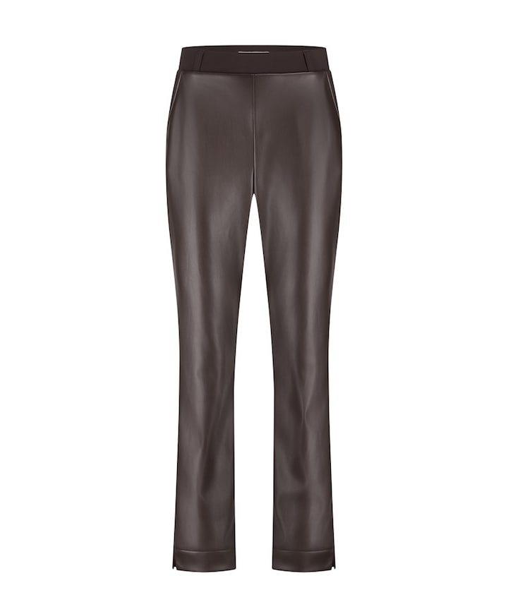 Anne faux leather broek bruin