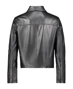 Dames leren jas zwart