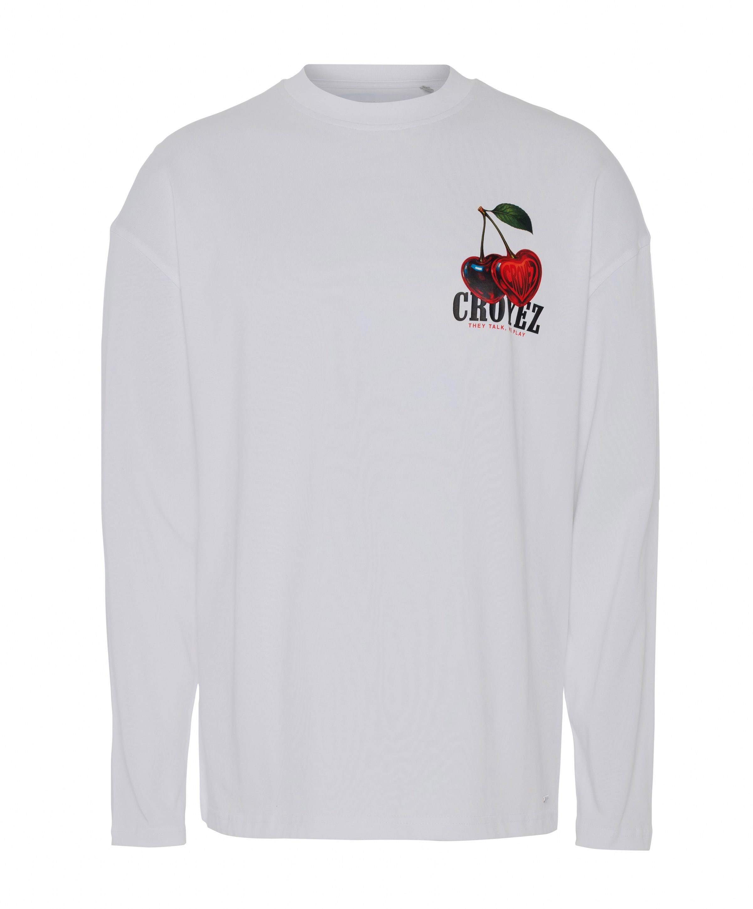 Heren longsleeve wit