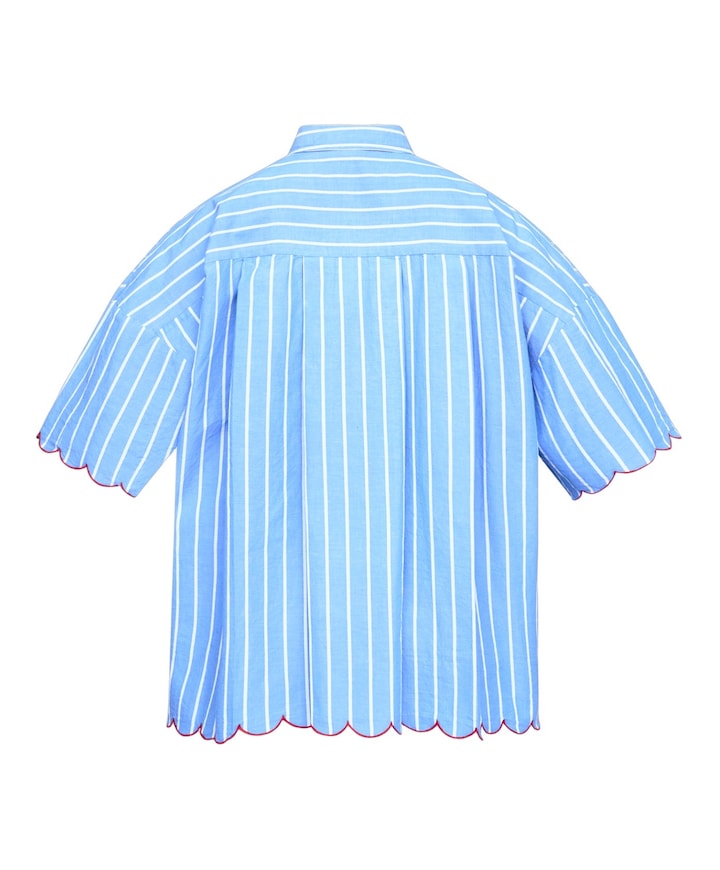 Dames blouse blauw