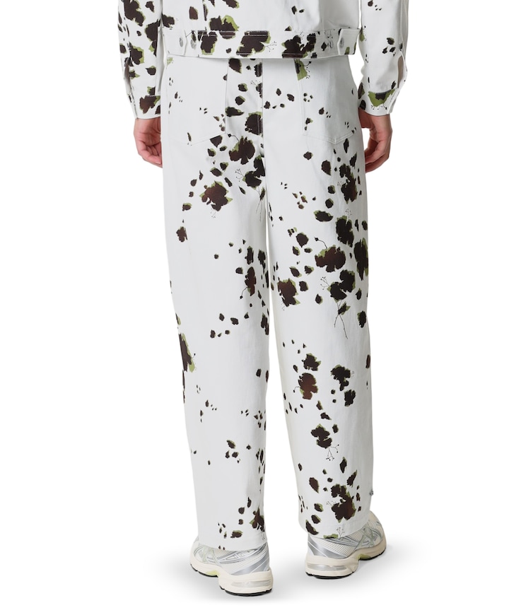 Twisted Side Seam Trousers heren broek ecru