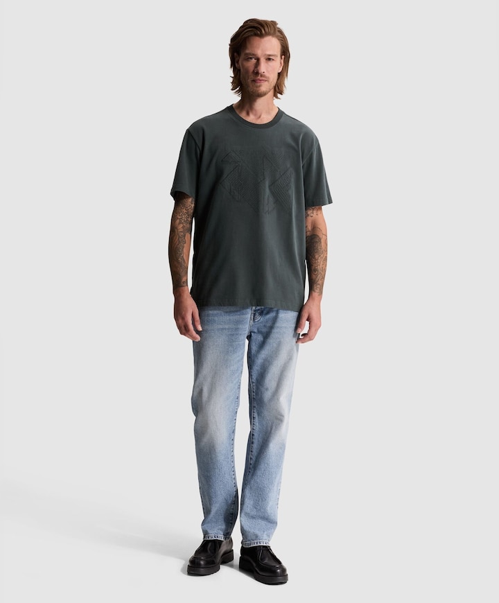 Heren T-shirt blauw