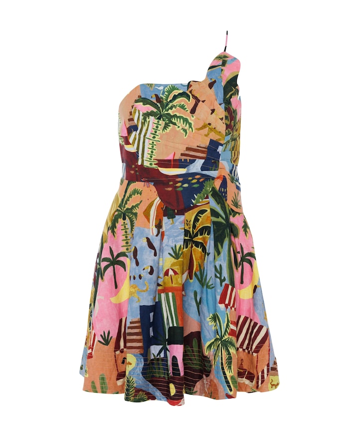 Dames jurk multicolor