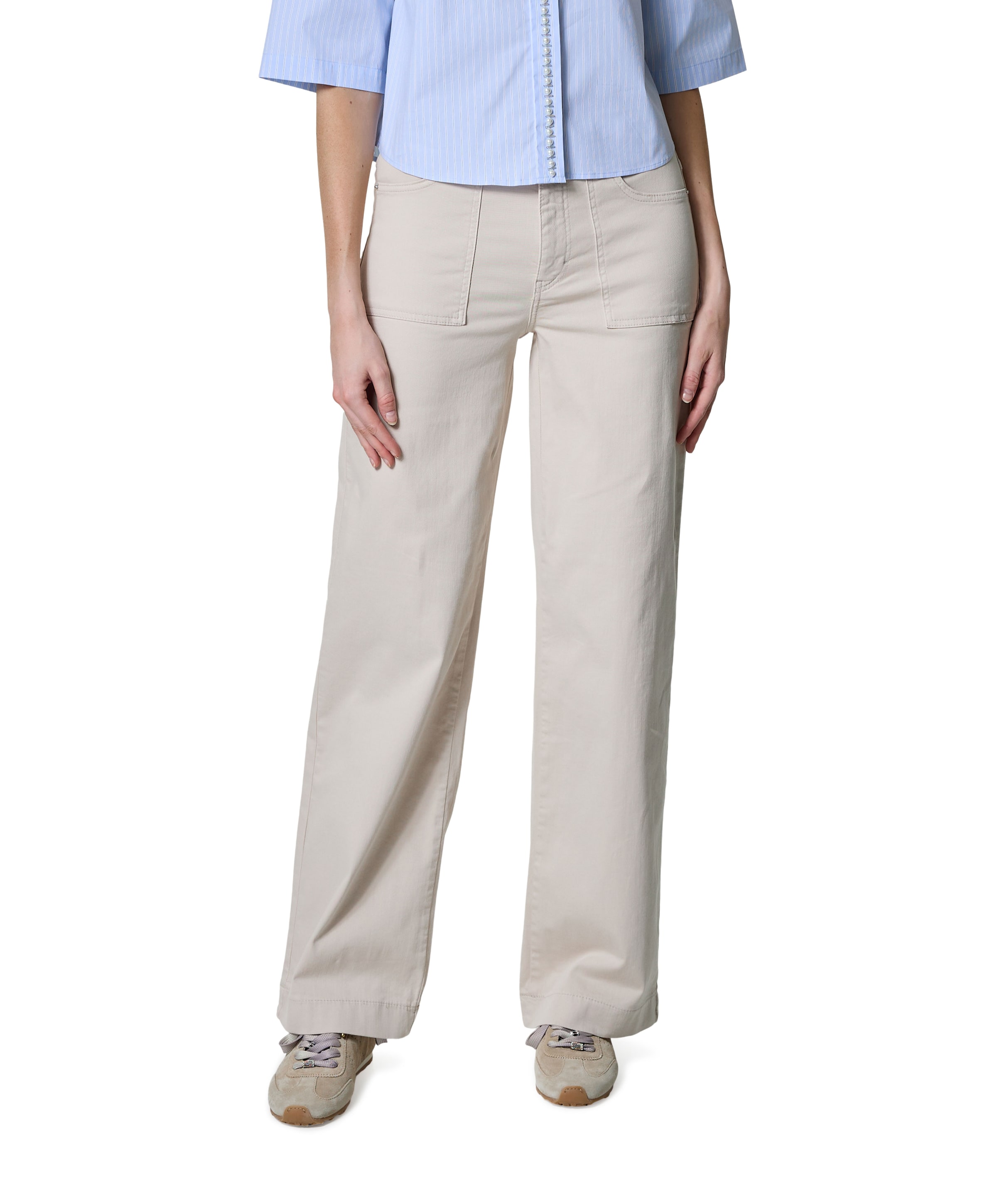 WIDE dames pantalon ecru