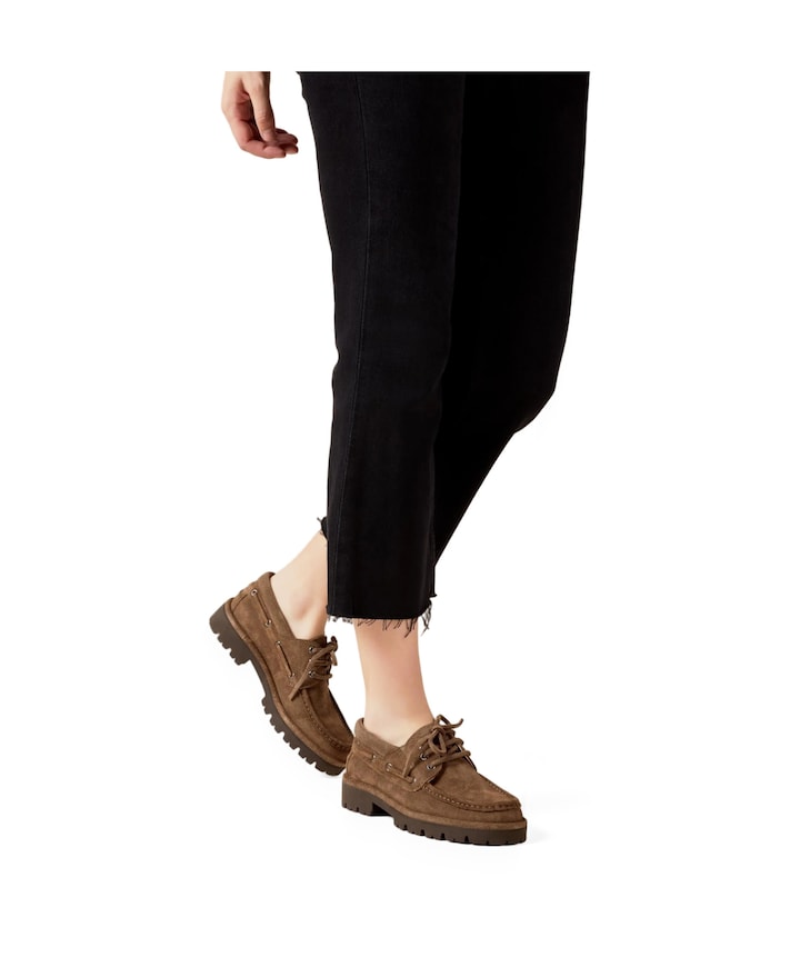 dames loafers bruin