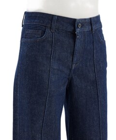 wide straight dames jeans blauw