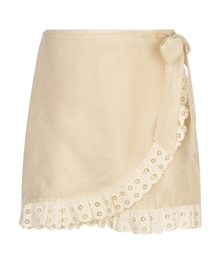 Dames rok beige